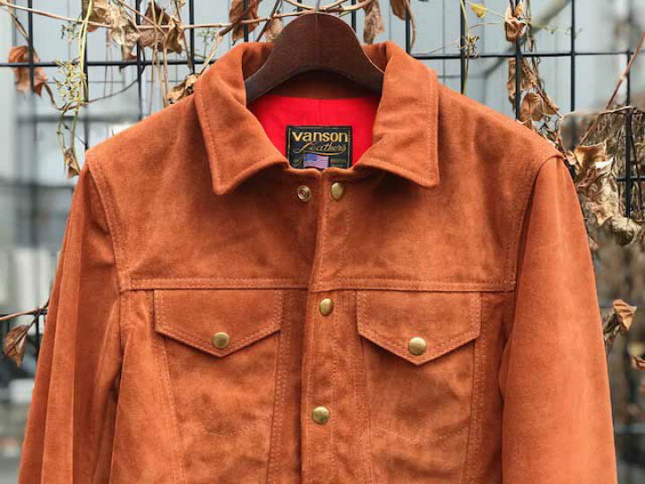楽天市場】VANSON - DJCB 3rd Type Suede Leather （TABACO  