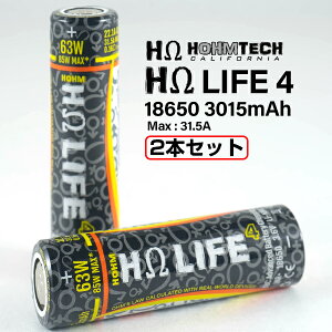 HohmTech Hohm LIFE4 INR 18650obe[ 22.1A 3015mah 2{Zbg z[ebN z[Ct `ECI dr obe[ vape obe[ 18650 z[ ebN H [֖