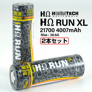HohmTech Hohm RUN XL INR 21700obe[ 30.3A 4007mah 2{Zbg z[ebN z[ dq^oR vape obe[ 21700 z[ ebN H [֖