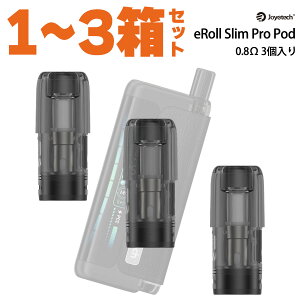 joyetech eRoll Slim Pro Pod �J�[�g���b�W �W���C�e�b�N �C�[���[���X�����v�� �|�b�h 3�� vape pod�^ �׃C�v �x�[�v �d�q�^�o�R �J�[�g���b�W POD�J�[�g���b�W �^�[�� �j�R�`��0 �d�q���΂� 0.8�� 510 �K