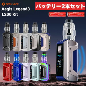 Geekvape Aegis Legend3 L200 KIT M[NxCv C[WX WFh 3 Lbg dq^oR { vape ׃Cv x[v tRꂵȂ Z Fli Tank eNjJMOD 18650 fA NA [bgtC  C