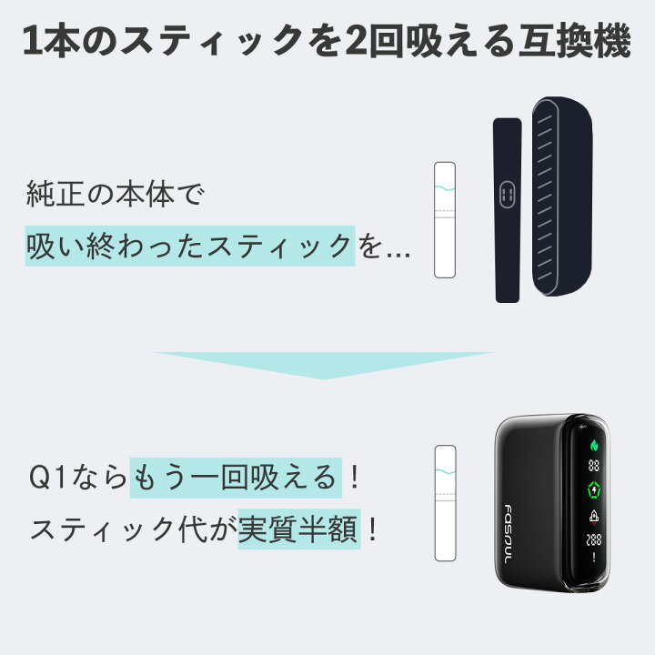 楽天市場】アイコスイルマワン互換機 2度吸い シケモク 再利用 