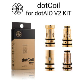 dotmod dotCoil for dotAIO V2 KIT 5個入り ドットモッド ドットコイル ドットエーアイオー V2 コイル 電子タバコ vape コイル dot mod dotAIO V2 コイル メール便無料
