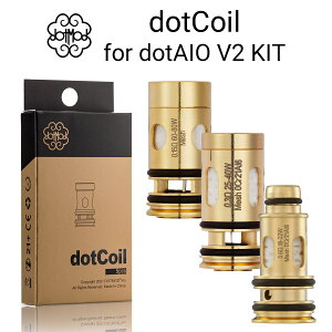 dotmod dotCoil for dotAIO V2 KIT 5���� �h�b�g���b�h �h�b�g�R�C�� �h�b�g�G�[�A�C�I�[ V2 �R�C�� �d�q�^�o�R vape �R�C�� dot mod dotAIO V2 �R�C�� ���[���֖���