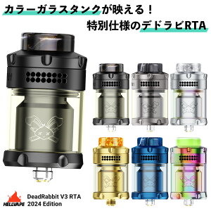 dq^oR vape RTA Hellvape Dead Rabbit V3 RTA 2024 Edition w׃Cv fbhrbg V3 RTA dq^oR vape Ag}CU[  rh rh RBA RTA fhr a27mm fA 810  |XgX Hel
