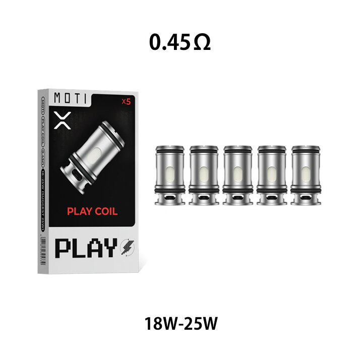楽天市場】Moti Play Pod コイル メッシュコイル 5個入り 0.45Ω 1.0Ω 