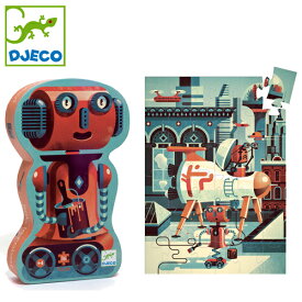 ジグソーパズル シルエットパズル ボブ ザ ロボット 36ピース ジェコ 幼児 パズル 子供 知育玩具 4歳 誕生日プレゼント 男の子 DJECO