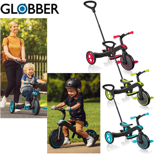 ＼今だけ！おまけ付／ GLOBBER(グロッバー) [エクスプローラー トライク 3in1] 乗用玩具 三輪車 バランスバイク キックバイク  誕生日プレゼント 1歳 | F.L.Clover 抱っこひも店
