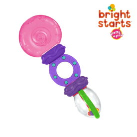 Bright Starts ブライトスターツ プリティ イン ピンク ラトル＆ティーズ 歯がため ラトル ハーフバースデー 0歳 知育玩具
