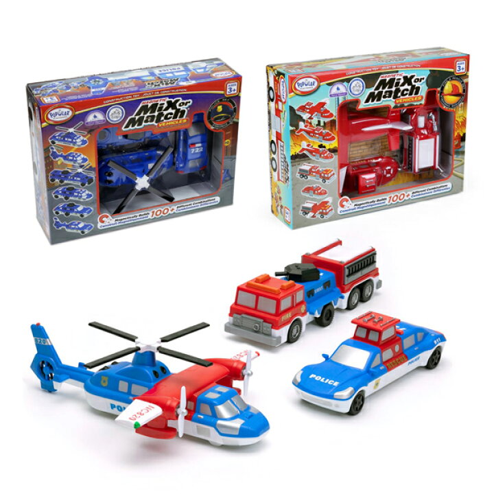 楽天市場】ボーネルンド ミックスアンドマッチ ファイヤー＆レスキュー  