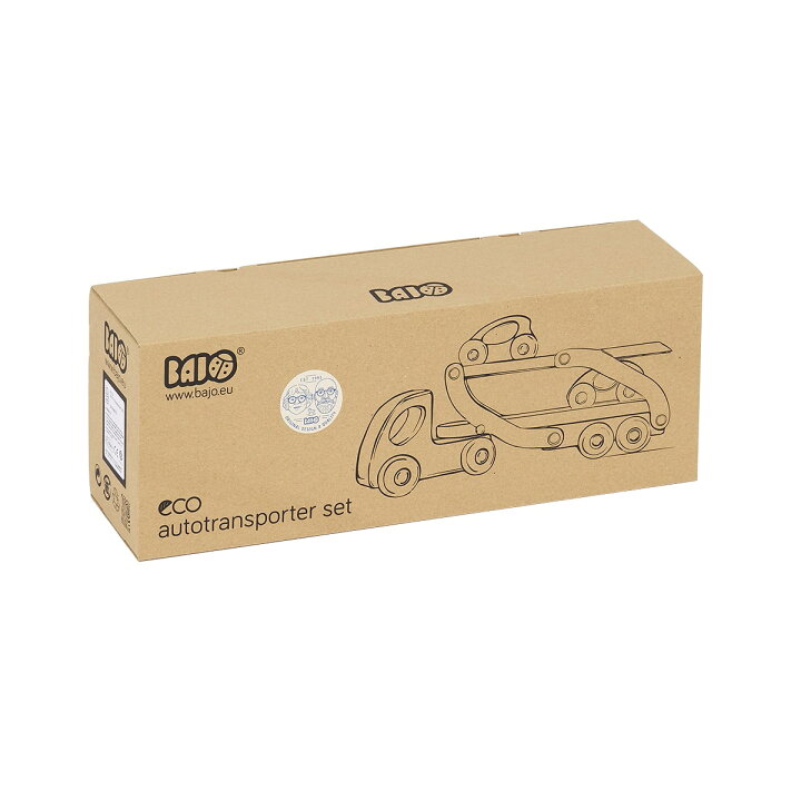 楽天市場】ボーネルンド 車をはこぶトラック ライトブルー バヨ 車の  