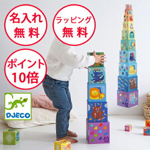ジェコ 10レインボーブロックス おもちゃ キューブ パズル ブロック 幼児 知育玩具 1歳 誕生日プレゼント 男の子 女の子 出産祝い ハーフバースデー スタッキング モンテッソーリ スタッキン