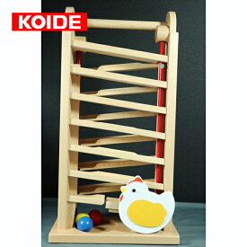 コイデ キンコンタワー 木のおもちゃ 木製玩具 ボール転がし koide 知育玩具 3歳