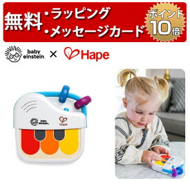 ベビーアインシュタイン×ハペ マジックタッチ・ミニピアノ 楽器 おもちゃ 木のおもちゃ 木製玩具 Hape baby einstein ハーフバースデー 誕生日プレゼント 1歳 男の子 女の子 出産祝い