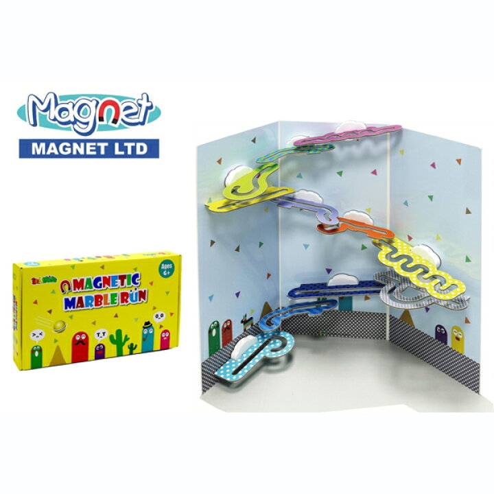 楽天市場 正規品 Magnet マグネット マグネットマーブルラン あす楽対応 知育玩具 6歳 ボール転がし 磁石のおもちゃ ｆ ｌ ｃｌｏｖｅｒ