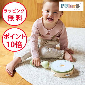 【今だけ おまけ付】 ポーラービー マラカス&タンバリンセット ことり 楽器のおもちゃ シロフォン 木製玩具 誕生日プレゼント 1歳 木のおもちゃ 出産祝い ハーフバースデー 鉄琴 Polar B 男