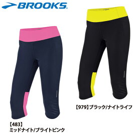 BROOKS （ブルックス ） NIGHT LIFE ナイトライフ WOMENS エッセンシャル カプリ （レディース ）ランニング ウエアー ！「メール便可」【返品種別OUTLET】