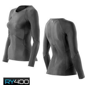 【訳アリ最終処分品】skins RY400 ウイメンズ　ロングスリーブ (スキンズ )レディース・女性用 K48001005D コンプレッション　インナー リカバリー