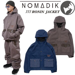 nomadik 26-27 �m�}�f�B�b�N NOMADIK �X�m�[�{�[�h �E�F�A�[ 777 RONIN JACKET �X���[�Z�u�� �W���P�b�g �\��̔��i 11�����ח\�� ship1