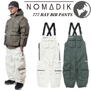nomadik 26-27 �m�}�f�B�b�N NOMADIK �X�m�[�{�[�h �E�F�A�[ 777 RAY BIB PANTS �X���[�Z�u�� �r�u�p���c �\��̔��i 11�����ח\�� ship1
