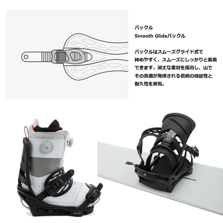 楽天市場】24-25 BURTON バートン スノーボード ビンディングMission 