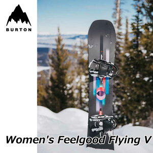 24-25 BURTON o[g fB[X {[h Women's Feelgood Flying V Snowboard tB[Obh y{Kizship1yԕiOUTLETz