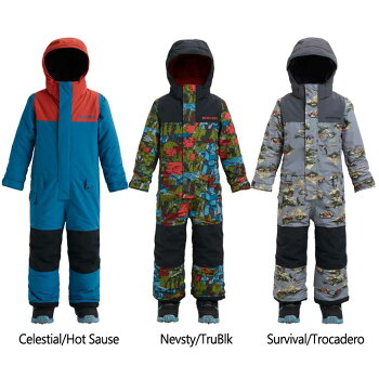 18-19BURTONバートンキッズウエアKIDS子供用スノーウエアー【Boys'MinishredStrikerOnePiece】【2-7才】幼児向け日本正規品