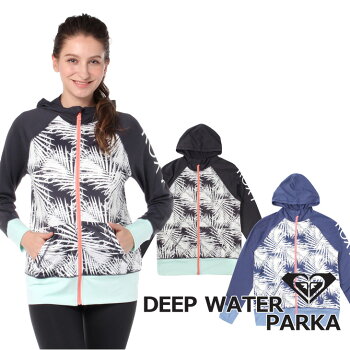 ROXYロキシーラッシュガードジップパーカーDEEPWATERPARKA(RLY181020)レディース2018春夏