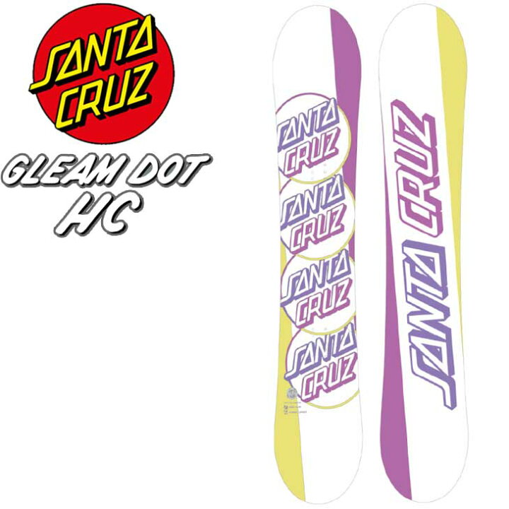 楽天市場】22-23 SANTA CRUZ サンタ クルーズ スノーボード GLEAM DOT 