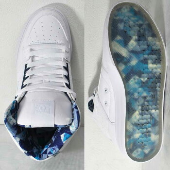 DCスニーカーディーシー【SPARTANHIGHWCSESN】スパルタンハイ【White/Navy】WNY【あす楽_年中無休】