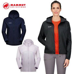 �y���񂹕i�zMAMMUT �}���[�g �R���x�C �E�B���h�u���[�J�[ �t�[�f�b�h �W���P�b�g ���f�B�[�X �yConvey WB Hooded Jacket AF Women �z 1012-00540 ���K�i ship1