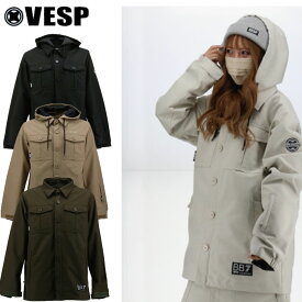 23-24 VESP SNOW WEAR ベスプ スノー ウエアー Twoway Militaly Shirts Jacket VPMJ1041 ship1