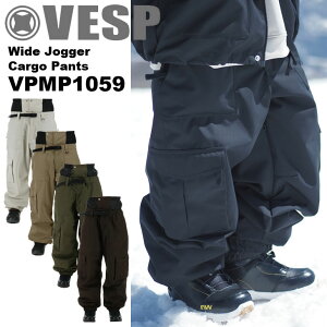 25-26 VESP べスプ スノボ ウェアー パンツ VPMP1059 BB7 Wide Jogger Cargo Pants ユニセックス ship1
