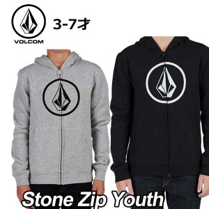 �{���R�� �p�[�J�[ �L�b�Y Kids VOLCOM �W�b�v �t�[�h �yY�zStone Zip Youth parker �c������ �y�ԕi���OUTLET�z