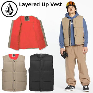 24-25 VOLCOM {R xXg Xm[{[h Mens Layered Up Vest G1852501 {Ki ship1yԕiOUTLETz
