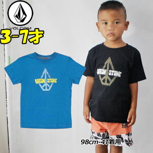 VOLCOM �{���R�� �L�b�Y t�V���c �ySludge Stone S/S �zKids �e�B�[�V���c 3-7�ˌ���(100/110/120/130/140 cm )�y�����z �u���[���։v�y�ԕi���OUTLET�z