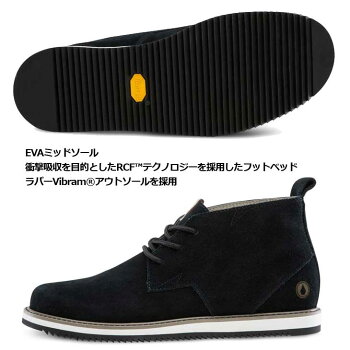 volcomボルコムスニーカーメンズ【DelCoastaSuede】カラー【BLACK】シューズ靴【あす楽_年中無休】