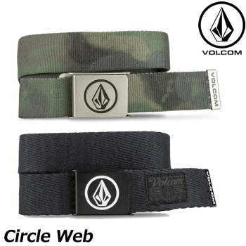 volcomボルコムベルトCircleWebBeltメンズD5911594