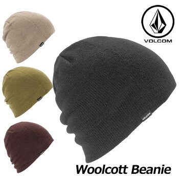 18-19VOLCOMボルコムメンズビーニースノーボード【WoolcottBeanie】J5851902予約販売品