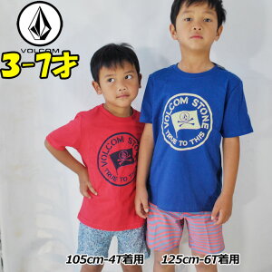volcom �{���R�� �L�b�Y T�V���c 3-7�� Jolly Rebel S/S Tee Little Youth ���[�X ������ Y3511831 �y�ԕi���OUTLET�z
