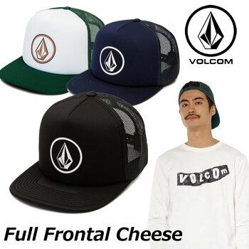 ボルコムキャップvolcomメンズ【FullFrontalCheese】メッシュスナップバックVOLCOMCAP帽子【メール便不可】