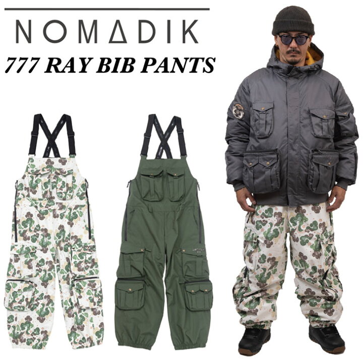 楽天市場】25-26 NOMADIK ノマディック スノボ ウェアー 777 RAY BIB 