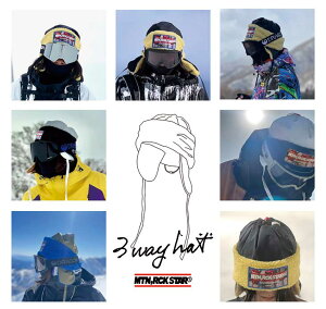 25-26 mountainrockstar MTN ROCK STAR SNOW WEAR y3 WAY HATzr[j[ Lbv nbg CAP HAT ship1\̔i 11ח\