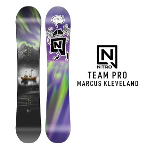 25-26 NITRO ナイトロ スノーボード 板 【TEAM PRO MARCUS KLEVELAND】チームプロ クリーブランド 予約販売品 11月入荷予定 ship1