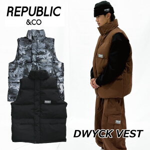 24-25 REPUBLICCO pubN SNOW WEAR EGA[ Xm[{[h DWYCK VEST xXg ship1yԕiOUTLETz