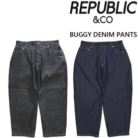 25-26 リパブリック REPUBLIC ＆ CO スノボ ウェアー パンツ BUGGY DENIM PANTS ユニセックス 予約販売品 11月末入荷予定 ship1