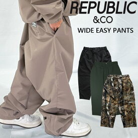 25-26 リパブリック REPUBLIC ＆ CO スノボ ウェアー パンツ WIDE EASY PANTS ユニセックス 予約販売品 11月末入荷予定 ship1