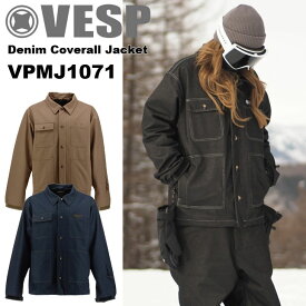 25-26 VESP べスプ スノボ ウェアー ジャケット VPMJ1071 Denim Coverall Jacket ユニセックス 予約販売品 11月末入荷予定 ship1