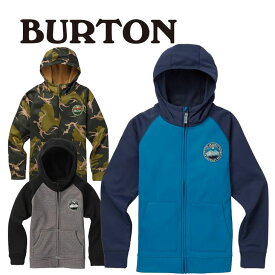 18-19 BURTON バートン キッズ フリース 撥水 パーカー 子供用 【Boys' Crown Bonded Full-Zip Hoodie 】【返品種別OUTLET】