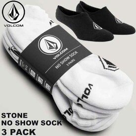ボルコム VOLCOM ソックス 靴下 Mens Stones No Show Socks 3 Pack D6321803